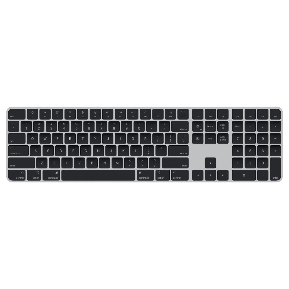 Image of Apple Magic Keyboard Touch Id And Numeric Keypad Silicon Wireless Keyboard Nero International QWERTY