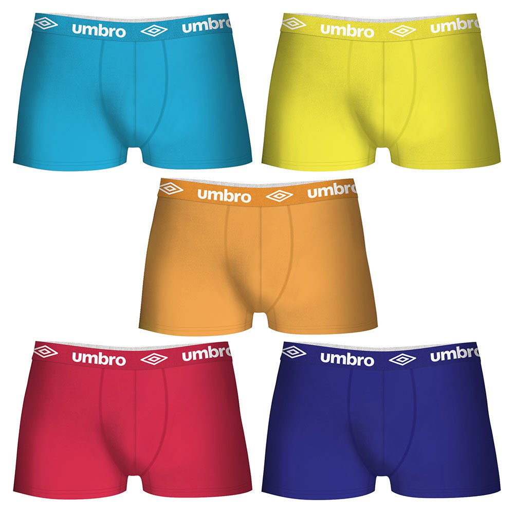 umbro t017 boxer 5 units multicolore 2xl homme