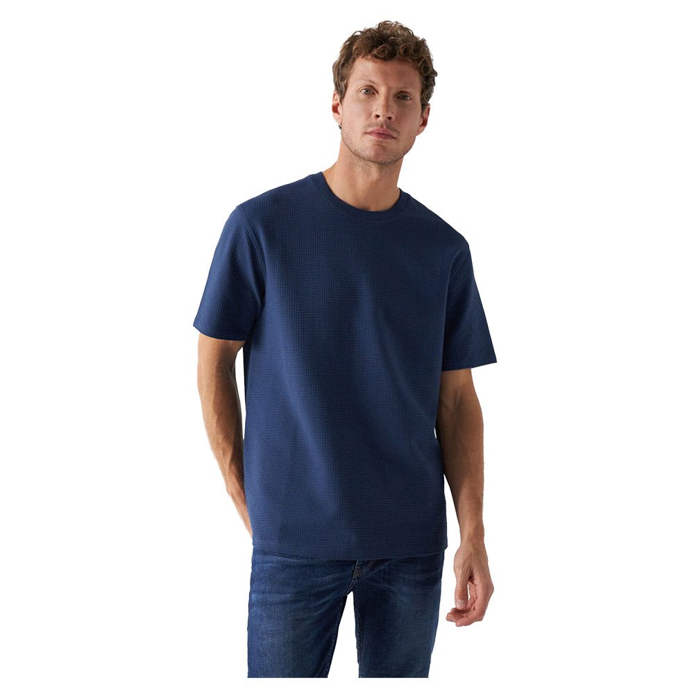 salsa jeans plain short sleeve t-shirt bleu xl homme