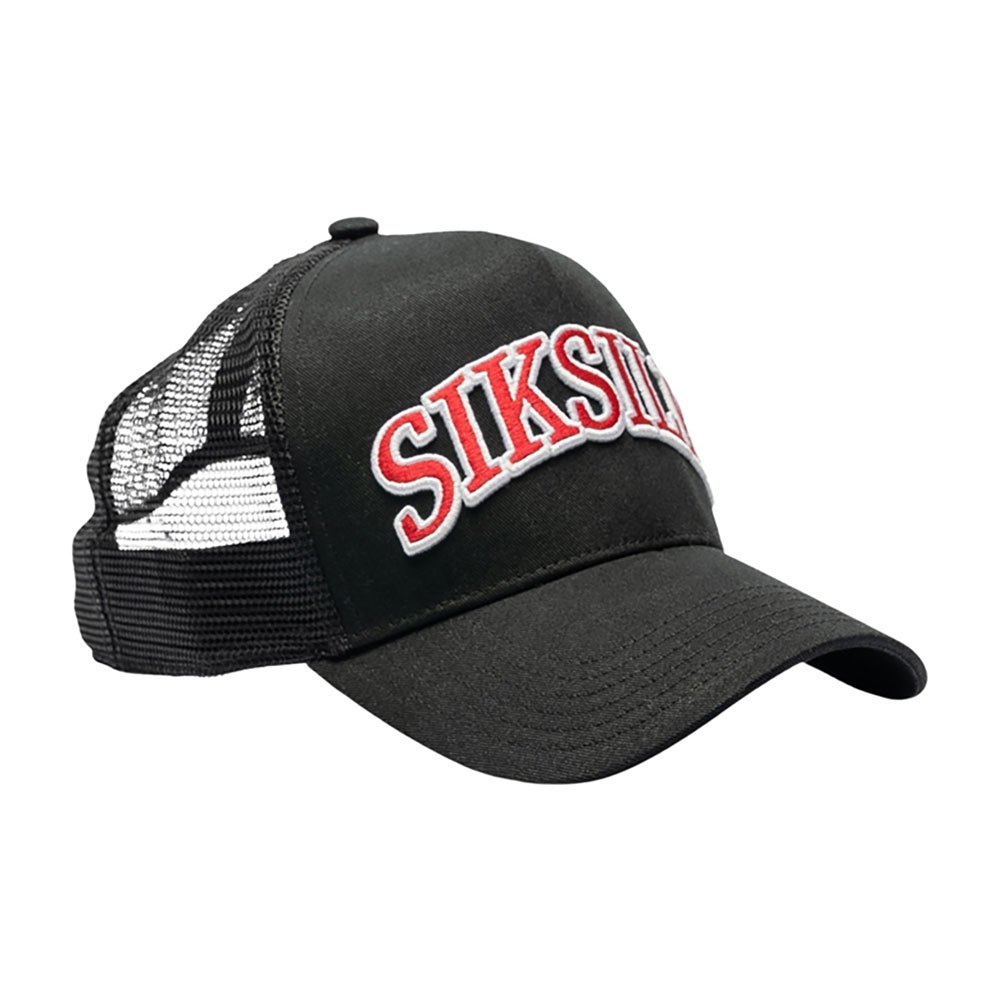 siksilk mesh shadow logo trucker cap noir  homme