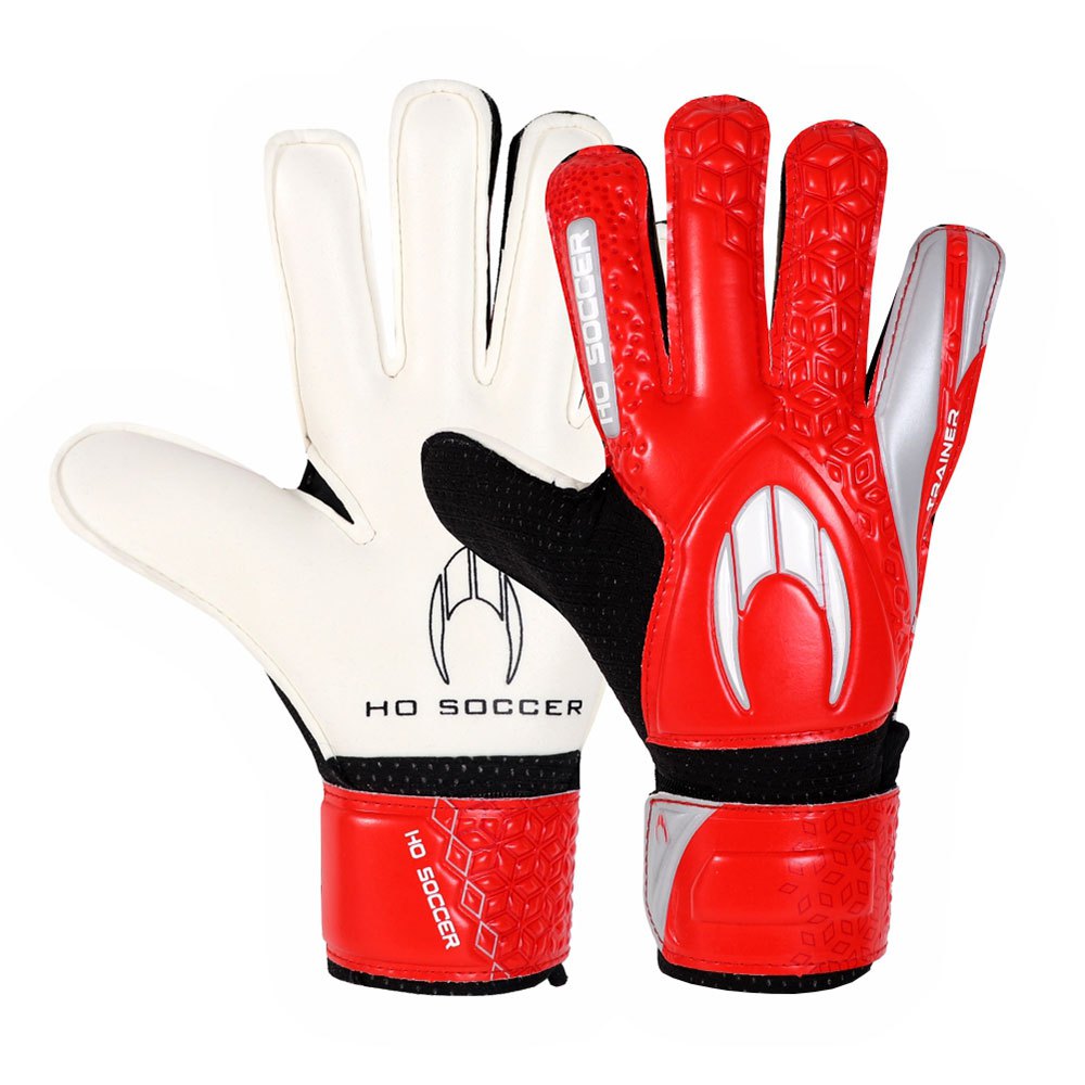 ho soccer tr hard flat junior goalkeeper gloves rouge 4