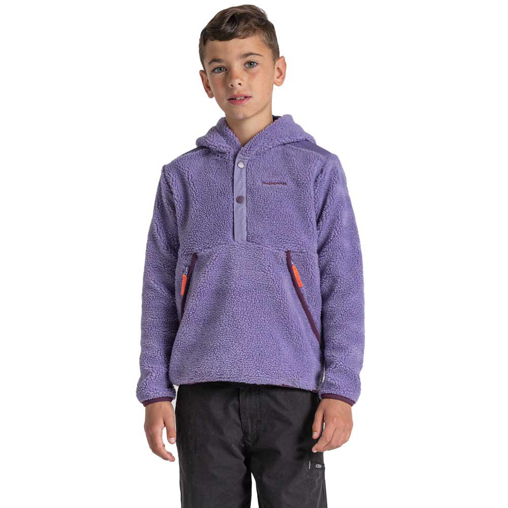 craghoppers mitson overhead hoodie violet 7-8 years garçon