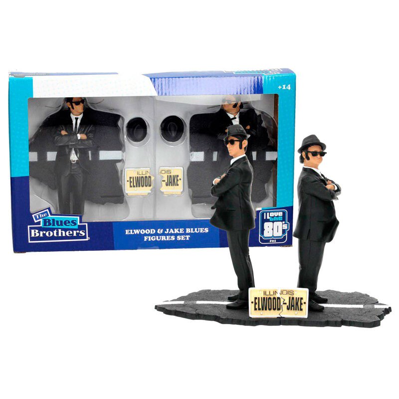 sd toys blues brothers jake and elwood 2 pack 18 cm figure multicolore