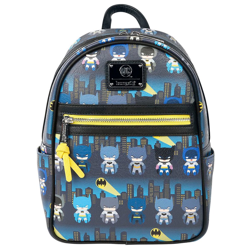 dc comics chibi batman 27 cm backpack bleu