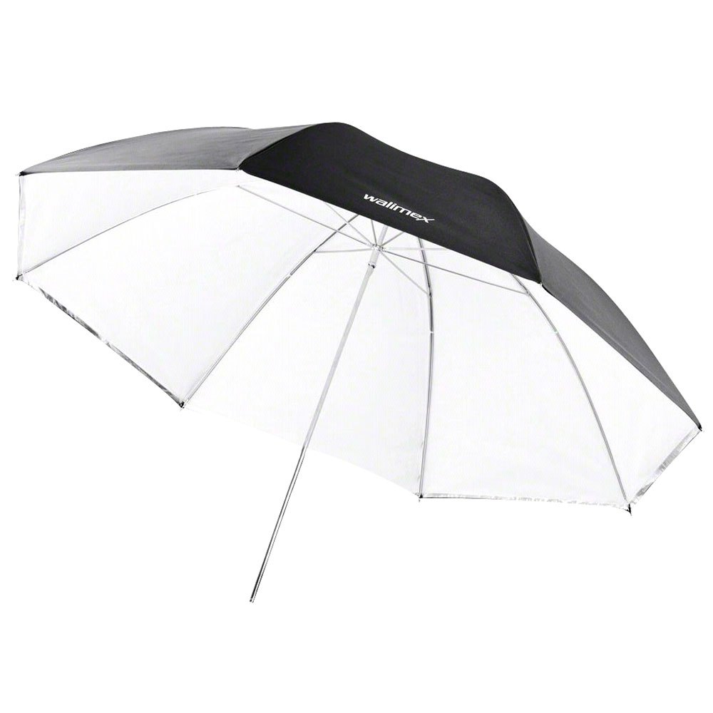 walimex 2 in 1 reflex&translucent umbrella 84 cm blanc,gris
