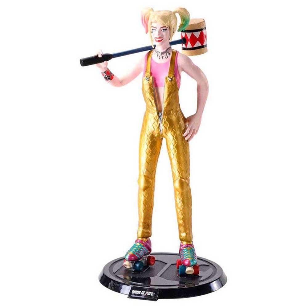 noble collection bendyfigs harley quinn 19 cm multicolore
