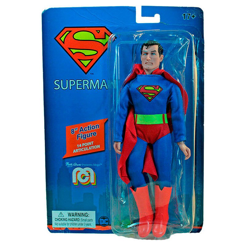 mego corporation superman dc comics 20 cm multicolore