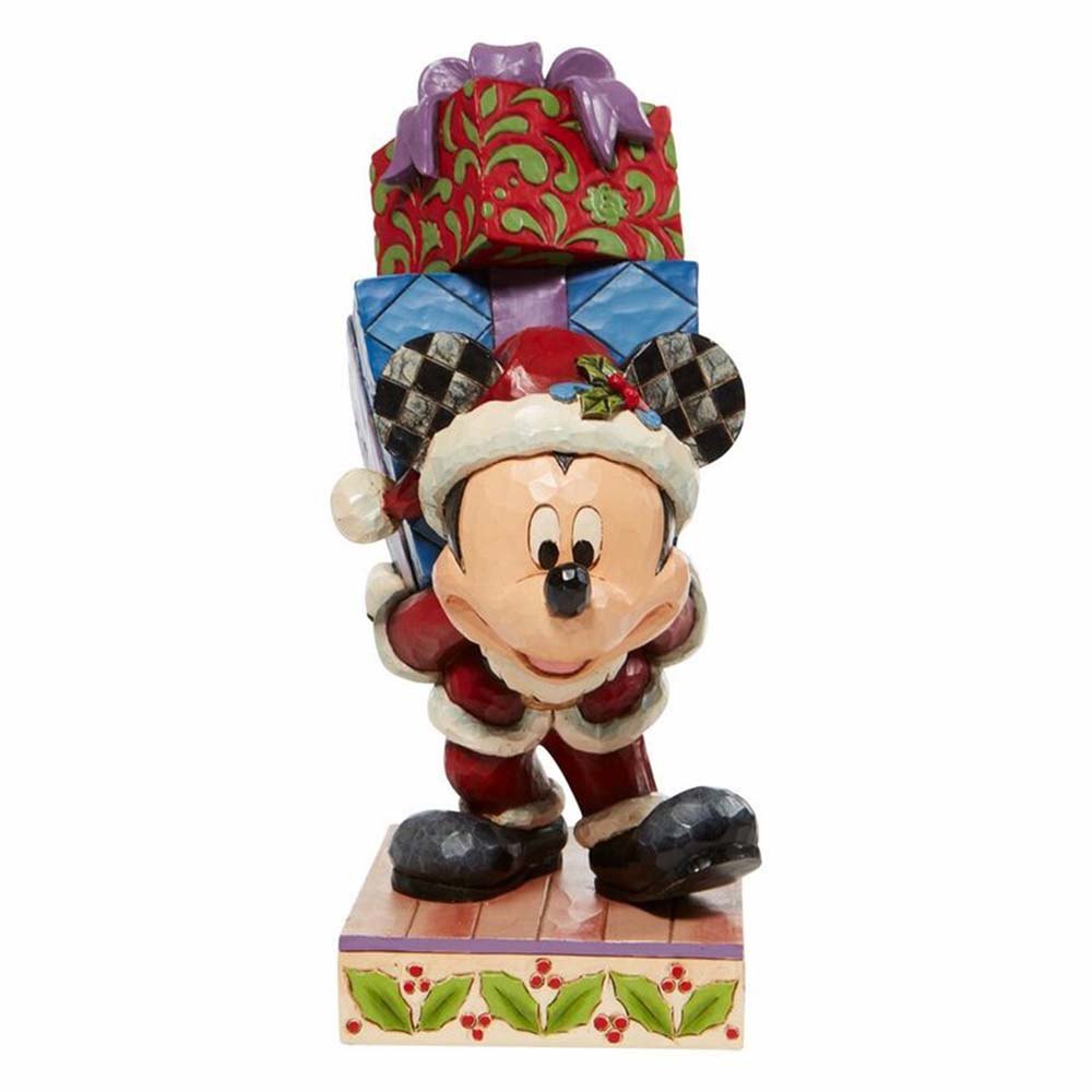 disney enesco mickey mouse christmas gifts 22 cm multicolore