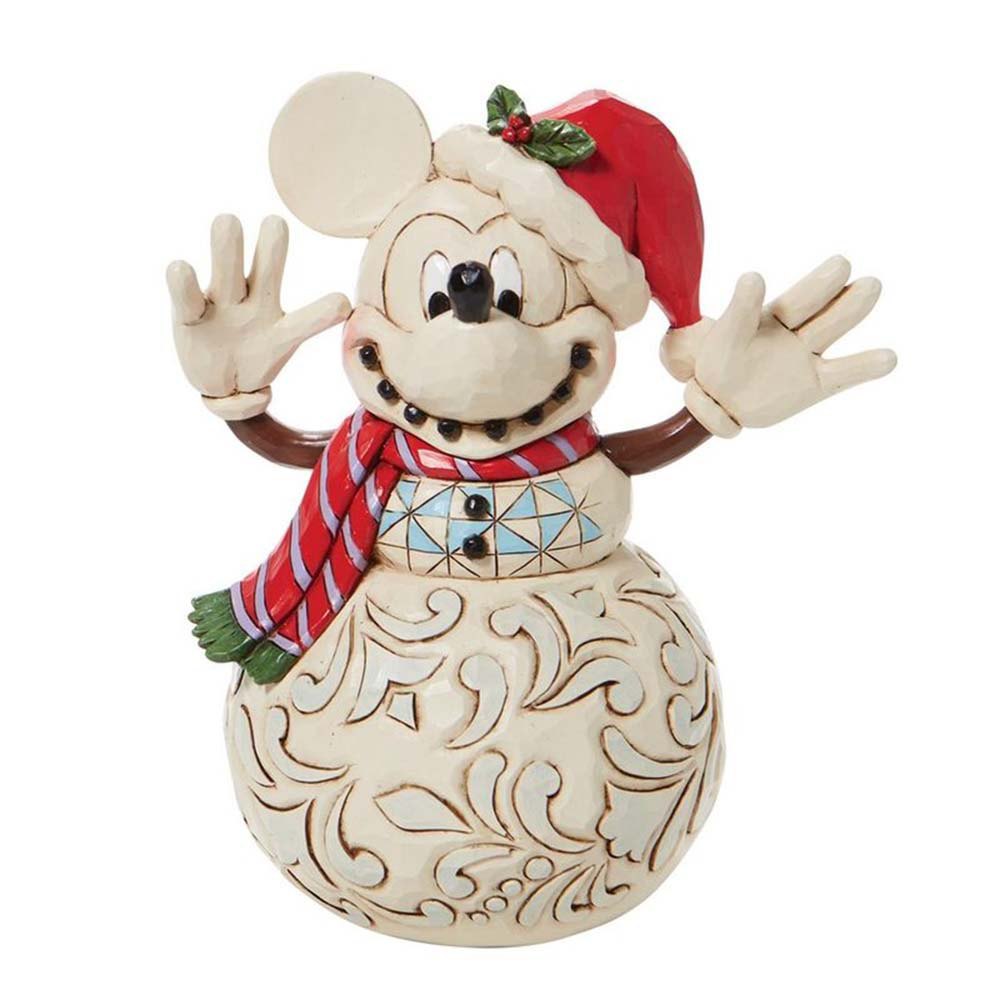 disney enesco mickey mouse snowman 17 cm multicolore