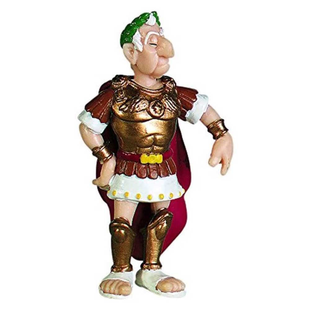 plastoy asterix and obelix emperador cesar figure 9 cm doré