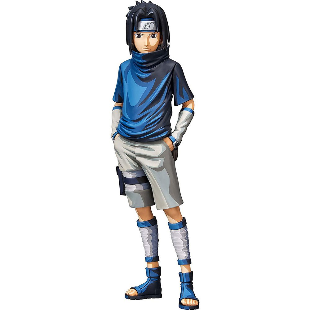 bandai uchiha sasuke manga dimensions naruto figure 24 cm bleu