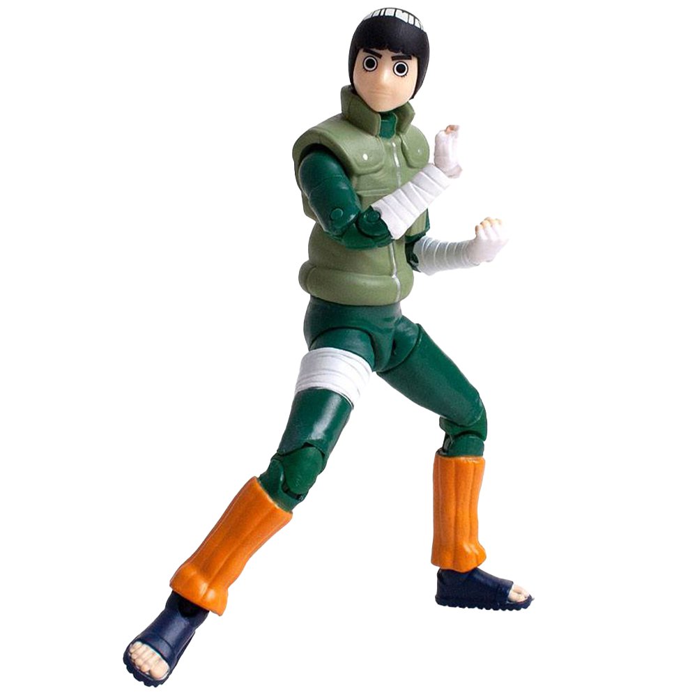 the loyal subjects naruto bst axn action figure rock lee 13 cm figure orange