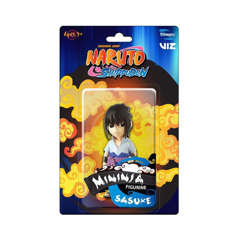 toynami naruto shippuden mininja mini figure sasuke 8 cm minifigure doré