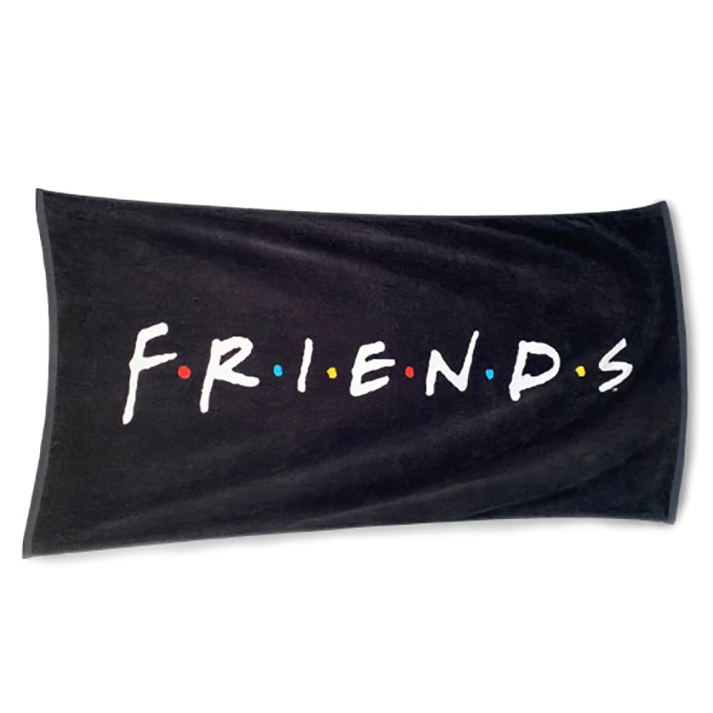 groovy logo 75x150 cm friends towel noir
