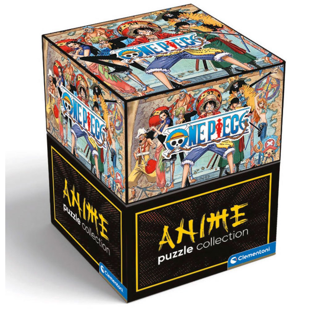 clementoni puzzle cube 500 pieces anime collection one piece doré