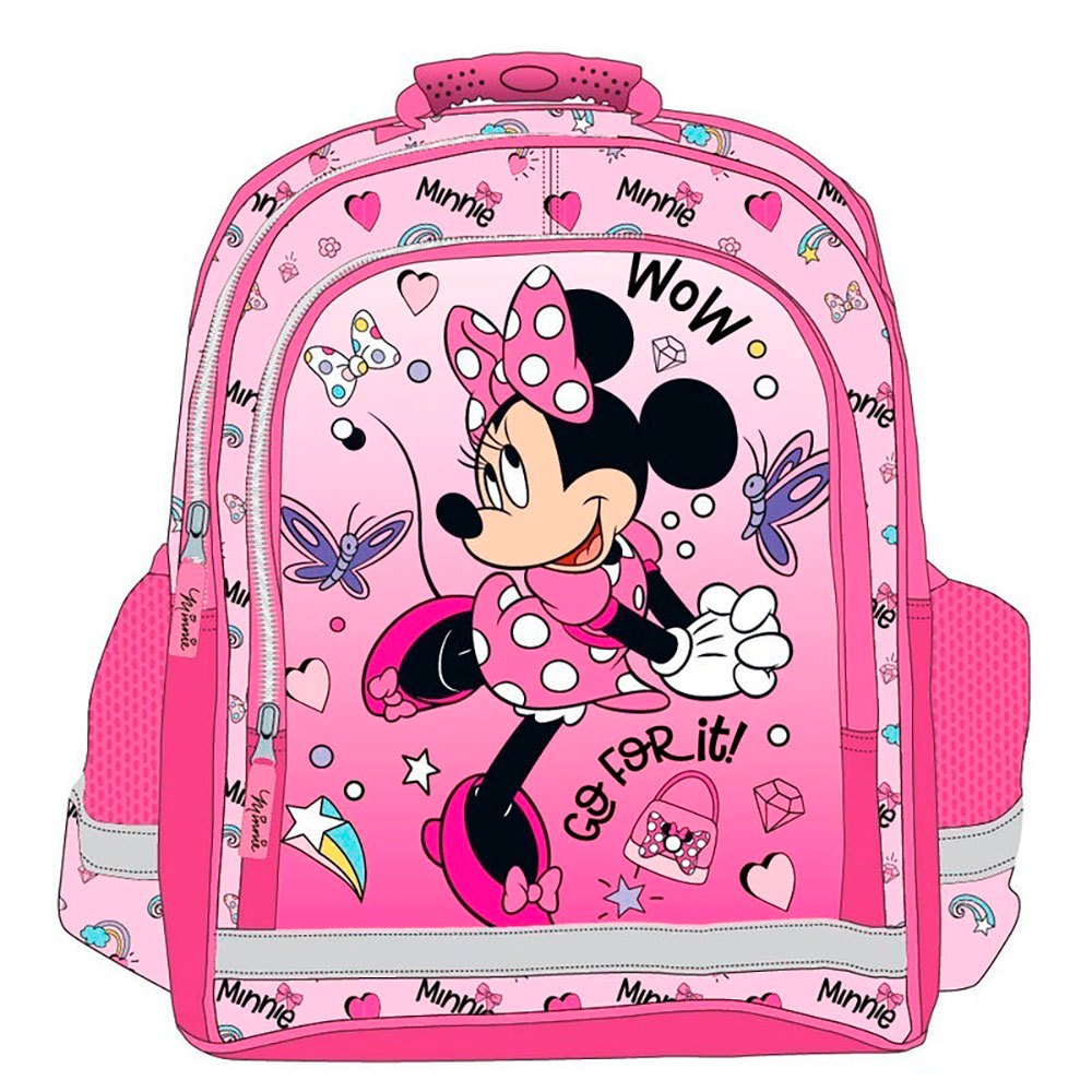 disney go for it 41 cm minnie backpack rose