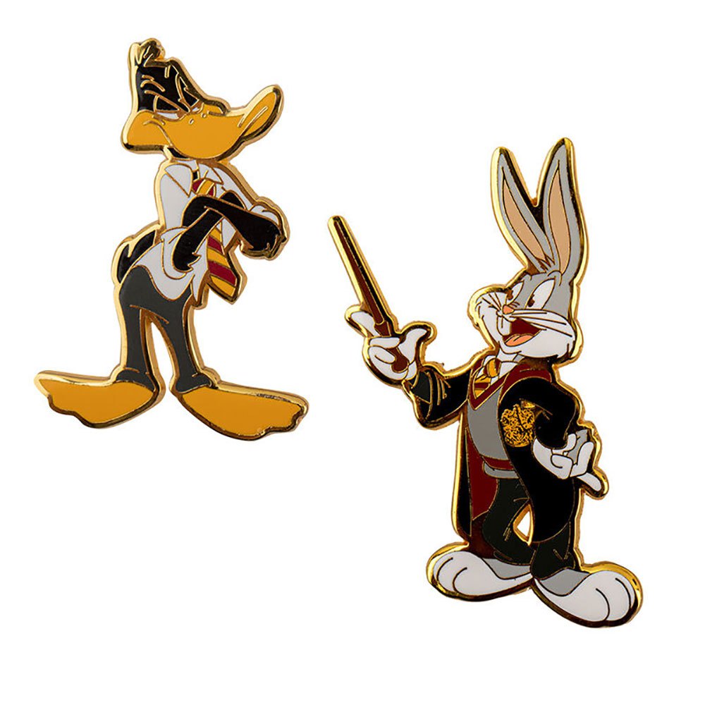 cinereplicas set of 2 bunny bugs and duck pins doré