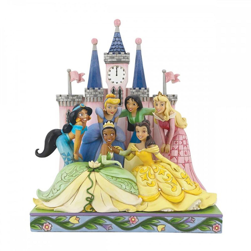 enesco decorative figure princesses in castillo multicolore