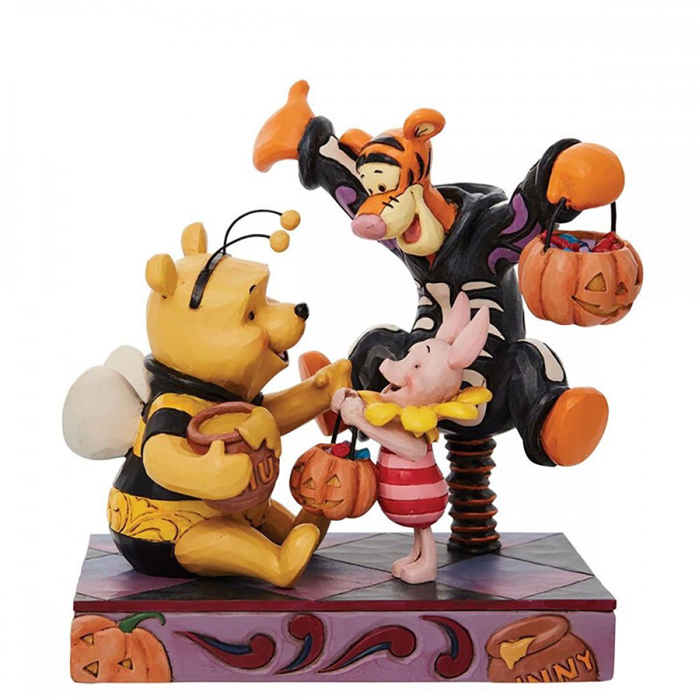 enesco decorative figure winnie the pooh and friends halloween multicolore