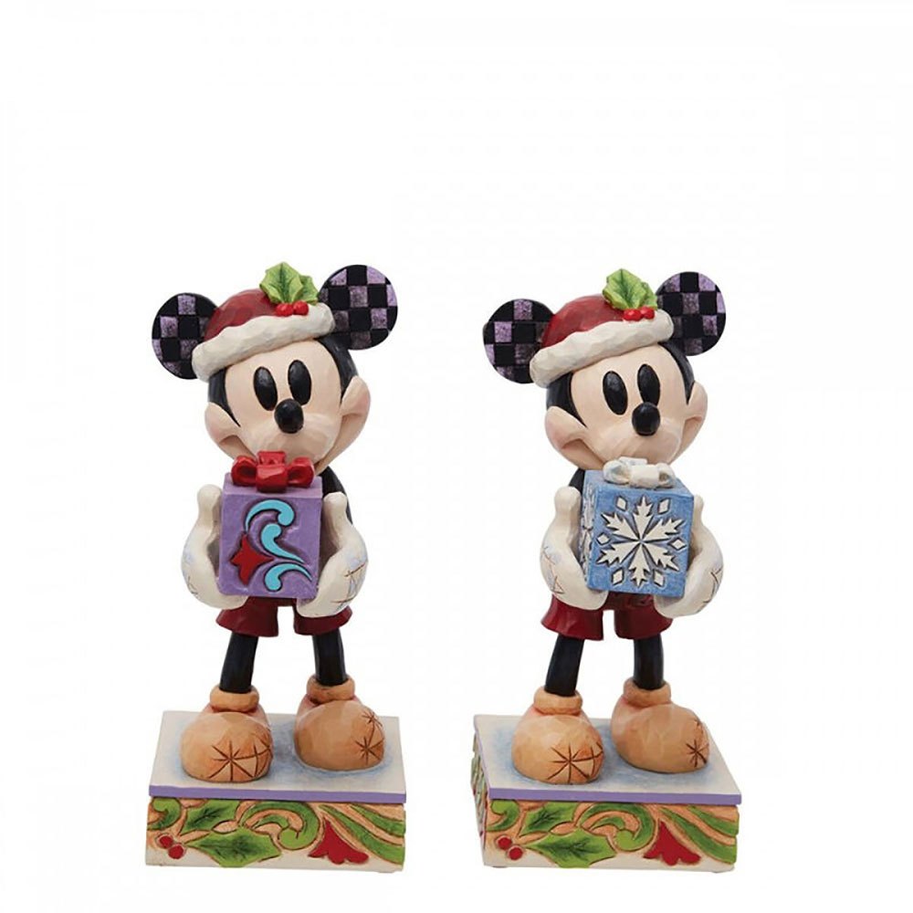 enesco mickey decorative figure with gift box multicolore