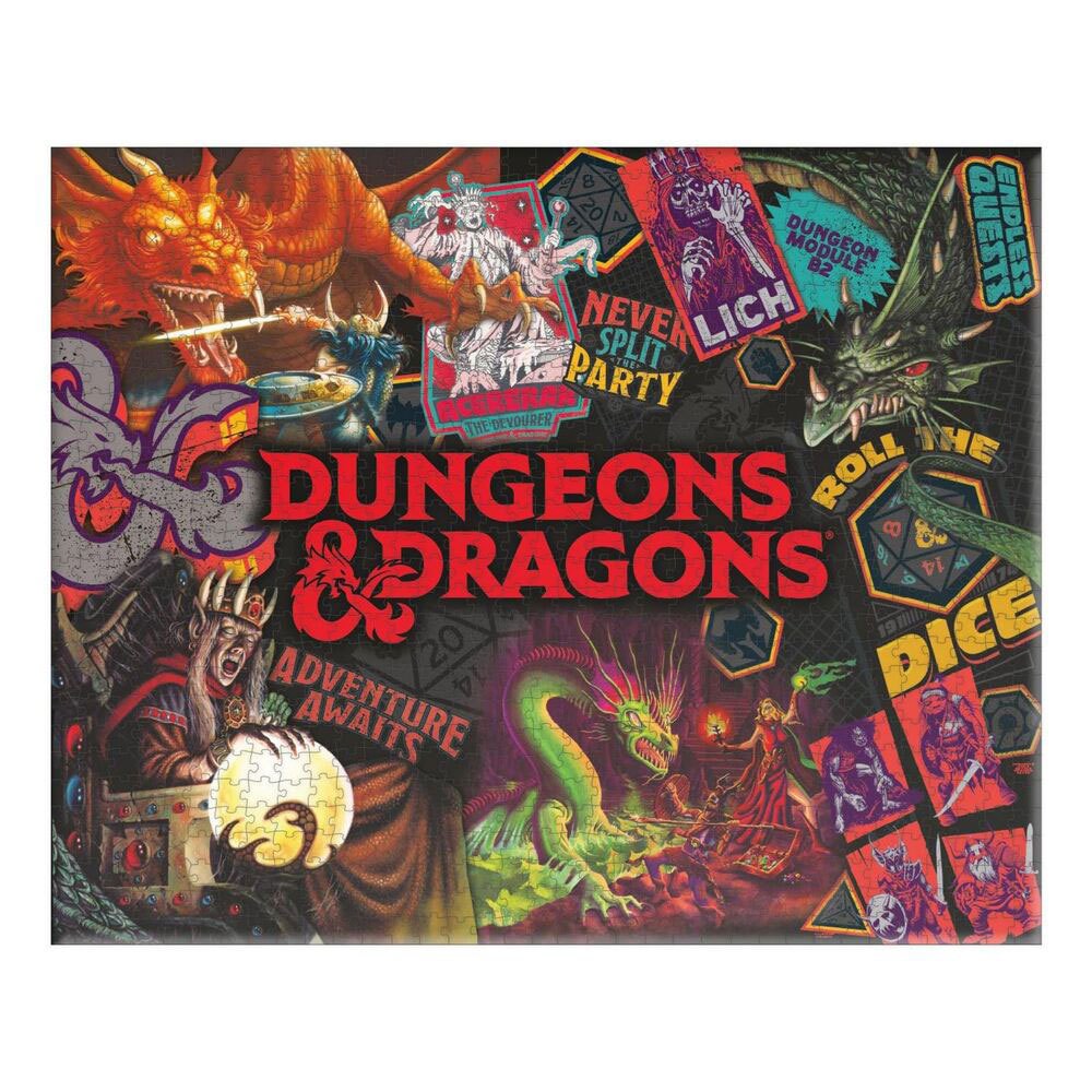 paladone puzzle dragons and dungeons multicolore