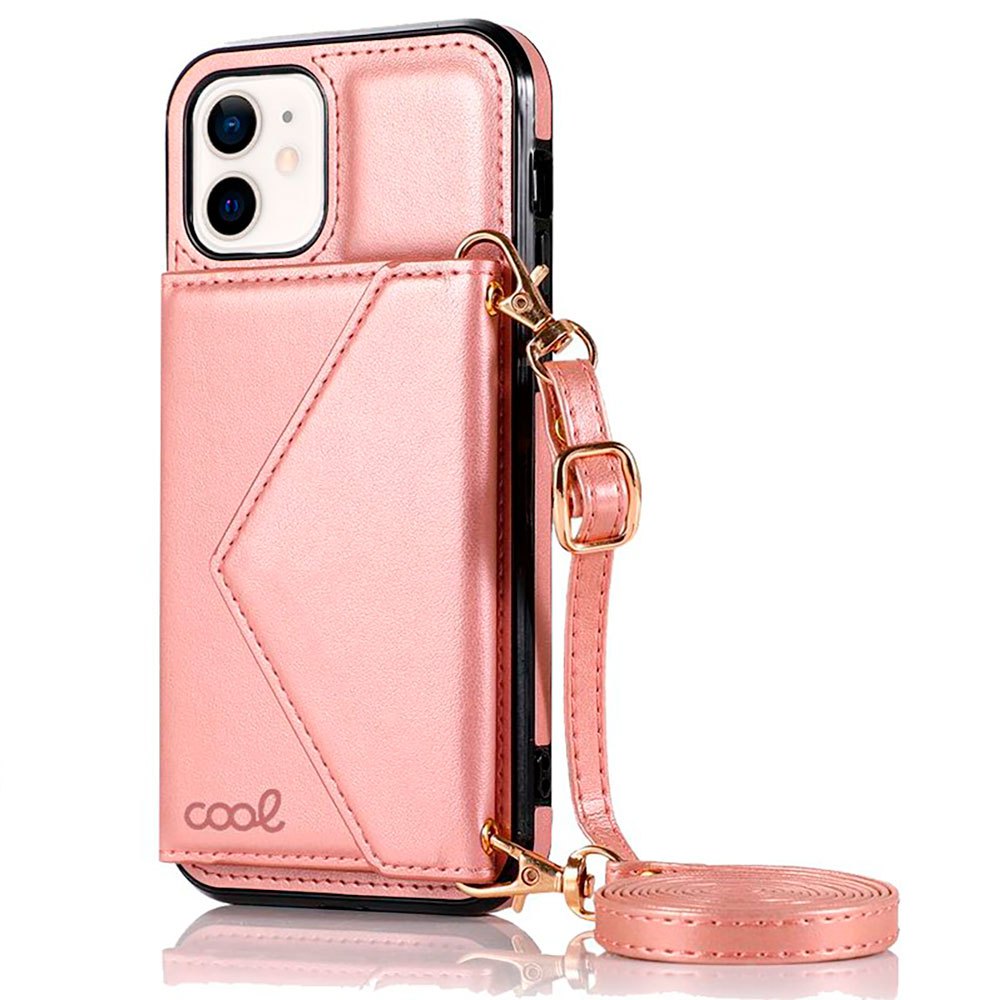 cool iphone 12 mini wallet pendant case rose