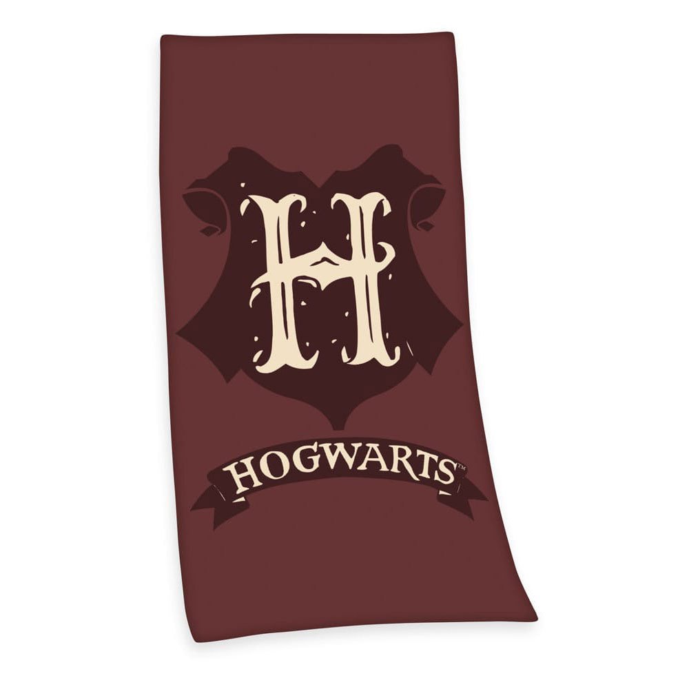 herding deathly hogwarts 75x150 cm harry potter towel rouge