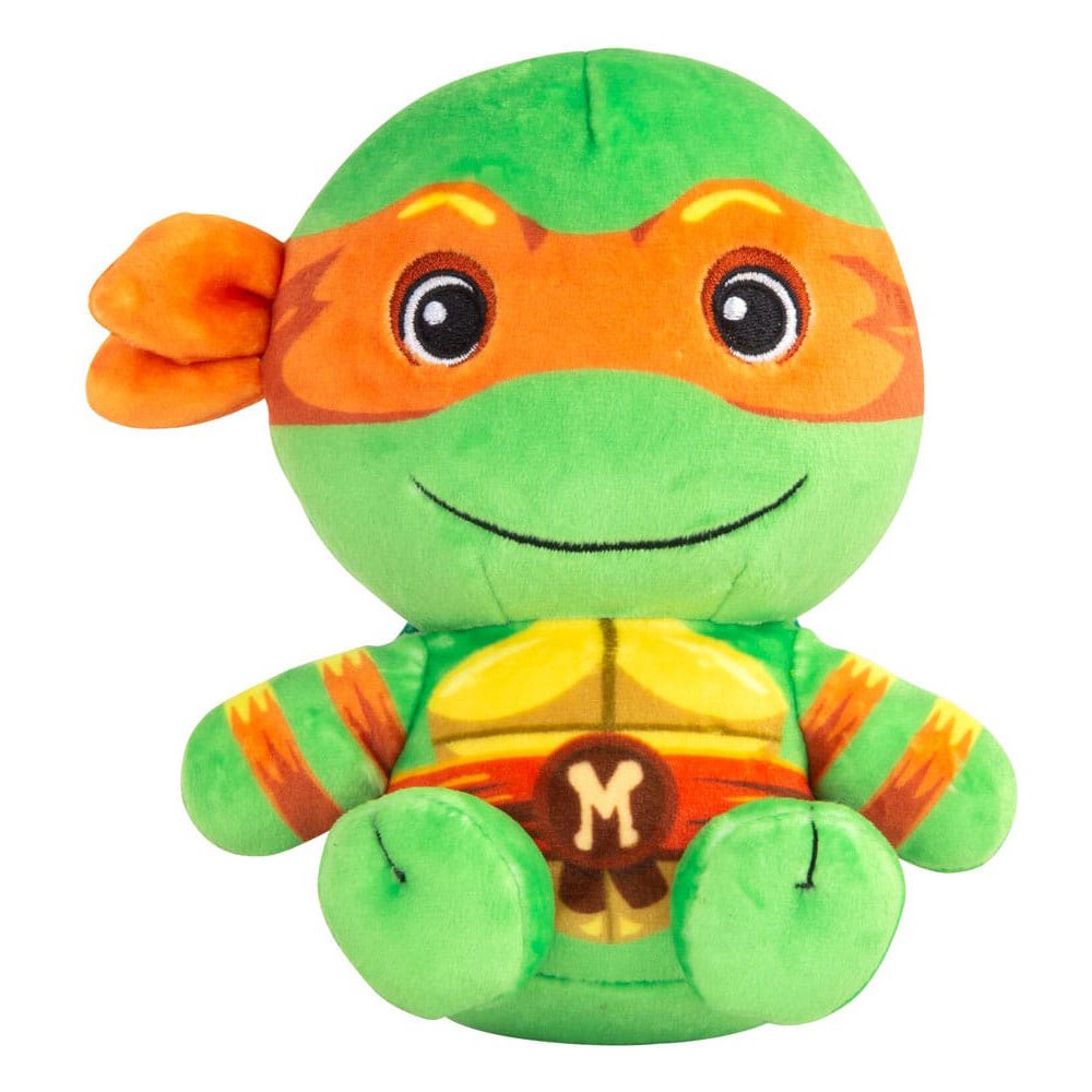 tomy teenage mutant ninja turtles mocchi mocchi michelangelo junior 15 cm teddy vert