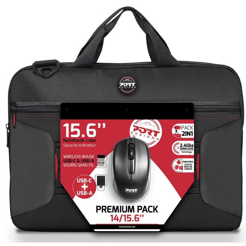 port designs premium pack 15.6´´ laptop briefcase noir
