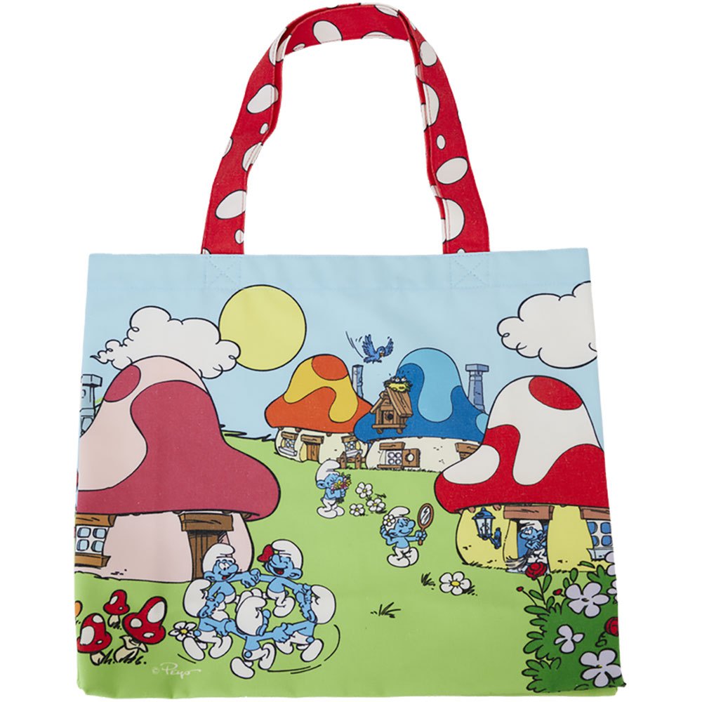 loungefly the smurfs totebag multicolore