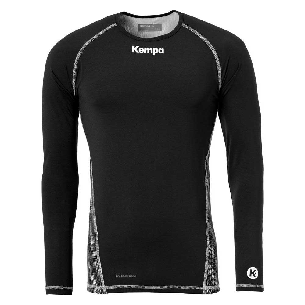 kempa attitude t-shirt noir,gris 116 cm