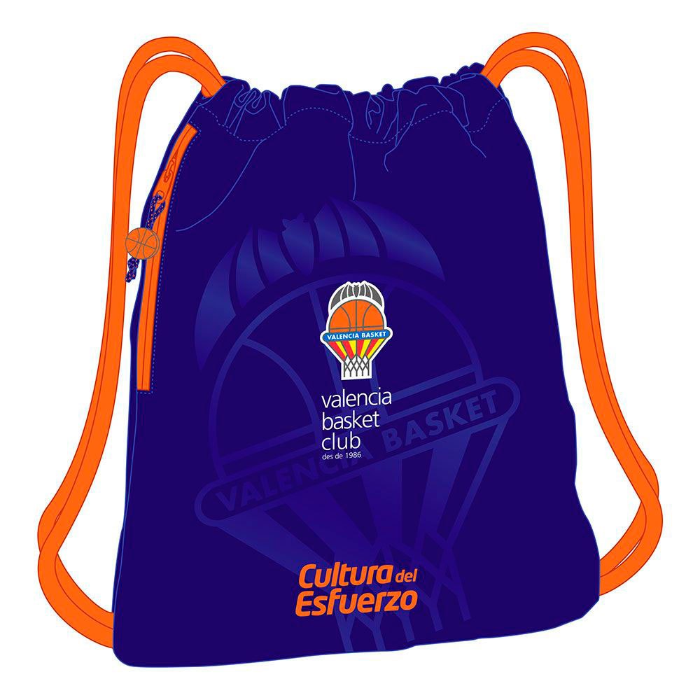 safta valencia basket drawstring bag bleu