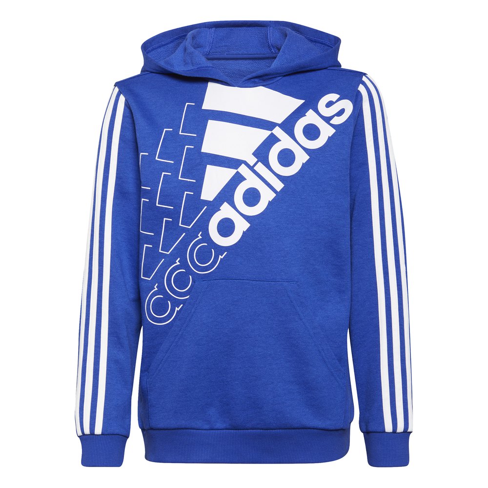 adidas logo hoodie bleu 3-4 years