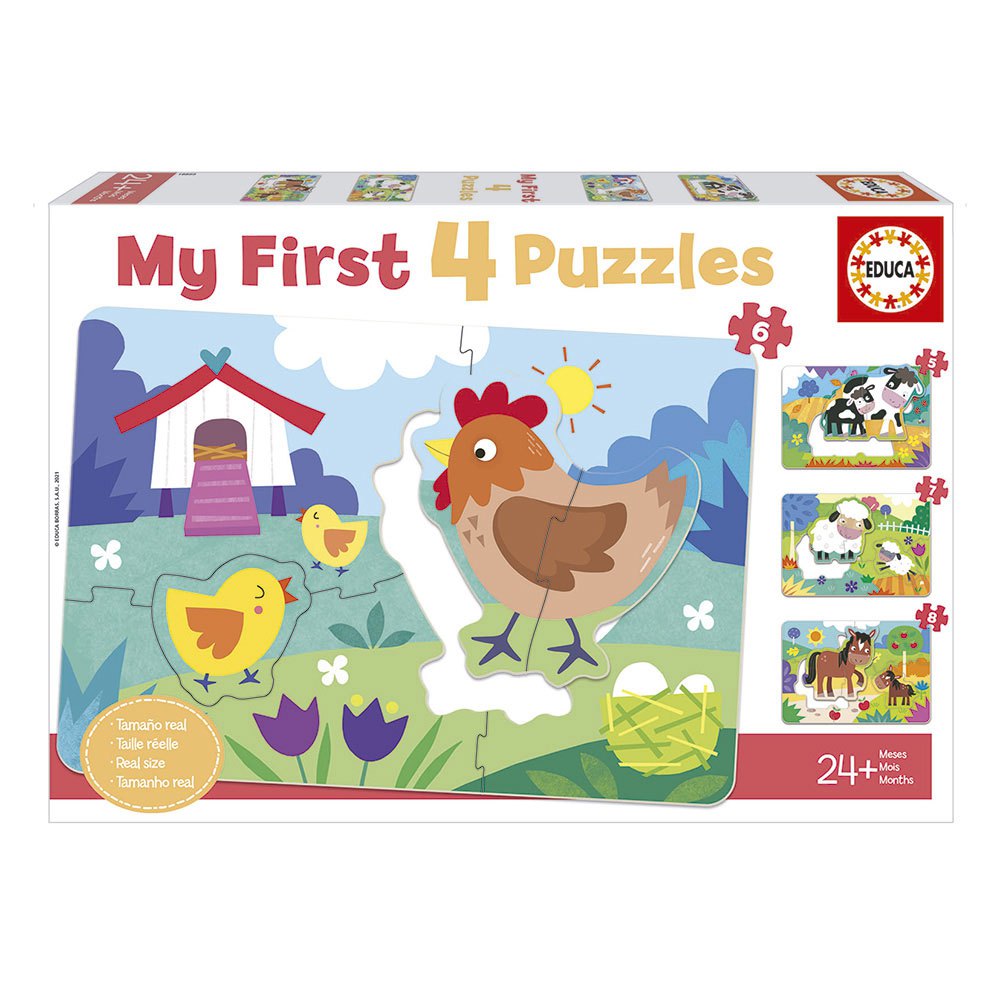 educa borras mamas and babies my first puzzle multicolore 3-6 years