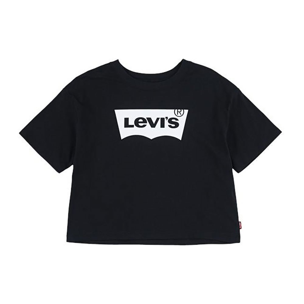 levi´s ® kids high rise batwing short sleeve t-shirt noir 24 months