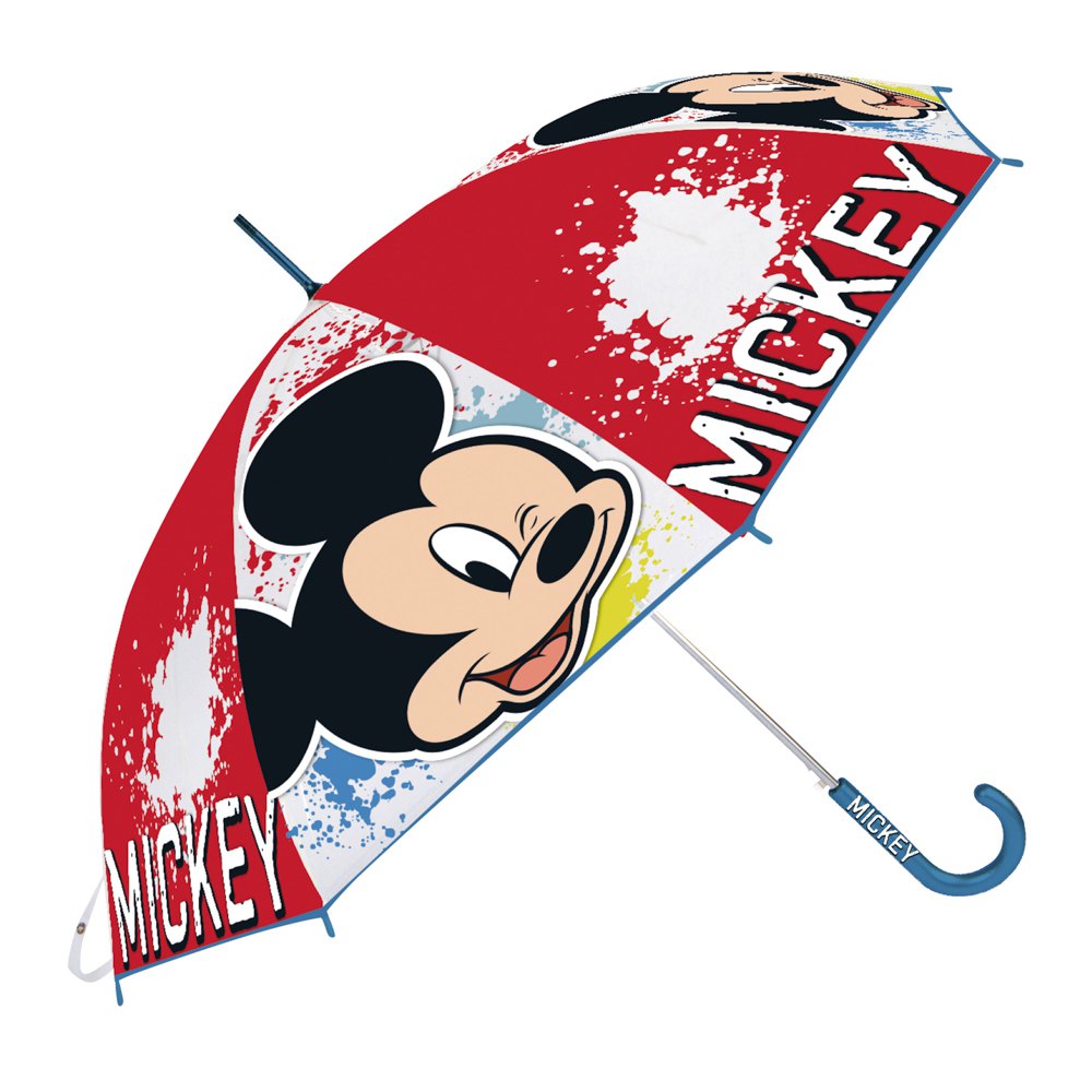 safta mickey mouse happy smiles 46 cm umbrella multicolore,rouge