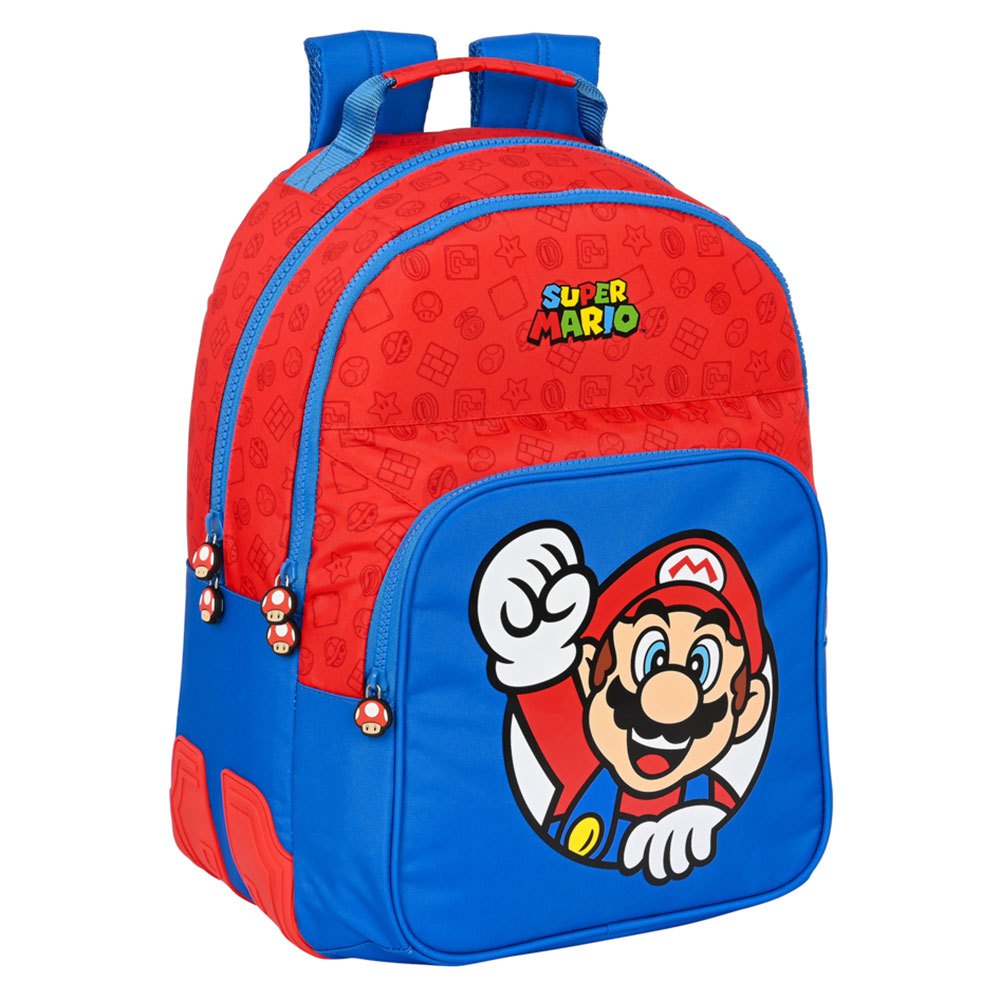 safta super mario backpack rouge,bleu
