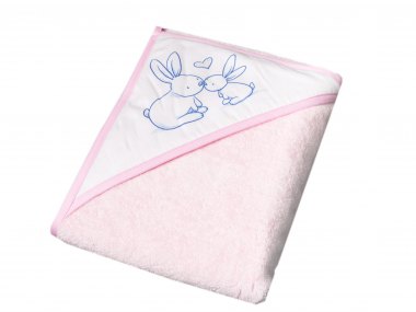 tega baby little bunnies towel rose