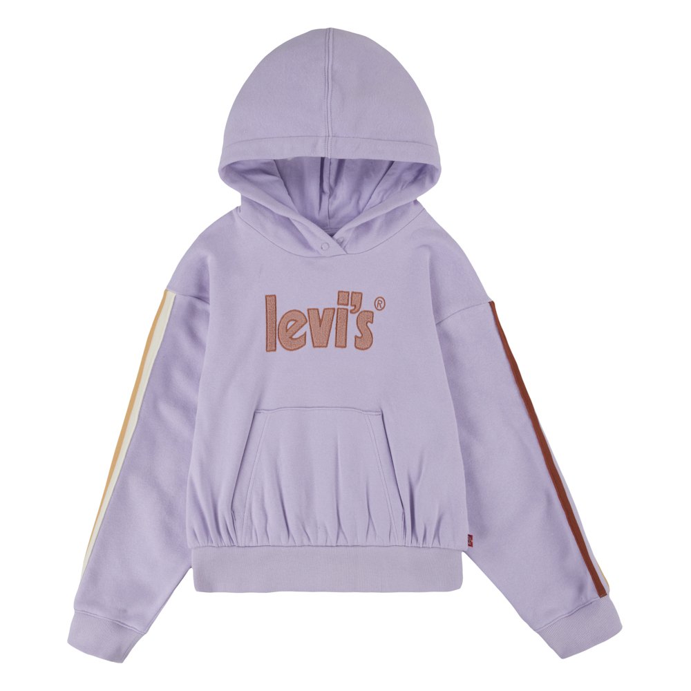 levi´s ® kids pullover with tapin hoodie violet 4 years
