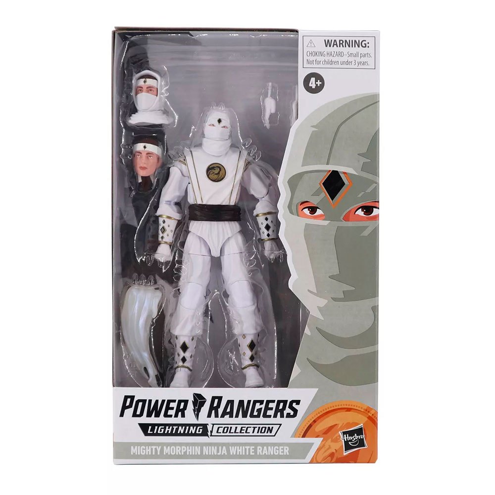 power rangers power ranger mighty power ninja white ranger lighting collection figure multicolore