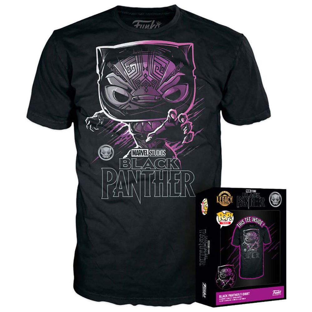 funko marvel black panter short sleeve t-shirt violet m