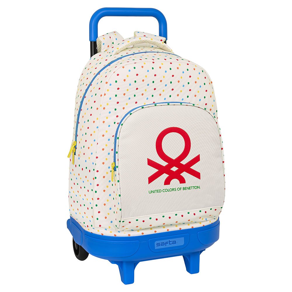safta backpack with wheels blanc