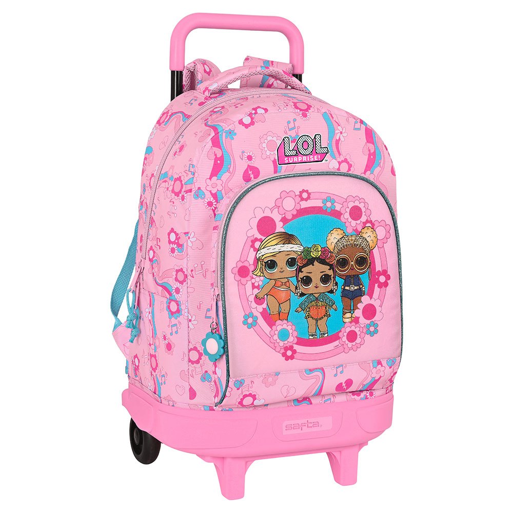 safta backpack with wheels rose