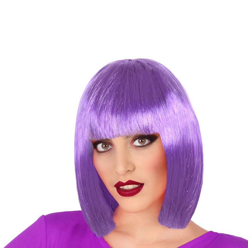atosa short smooth with bangs wig violet