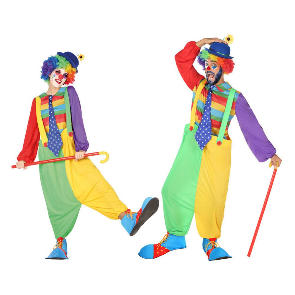 atosa wide pants clown custom multicolore xl