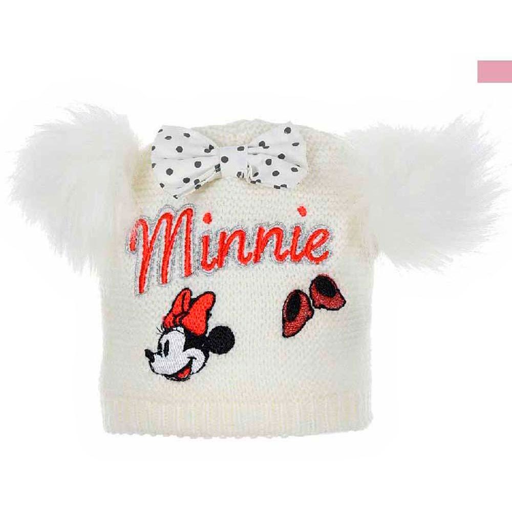 minnie mouse minnie baby cap lined inter: 2col blanc