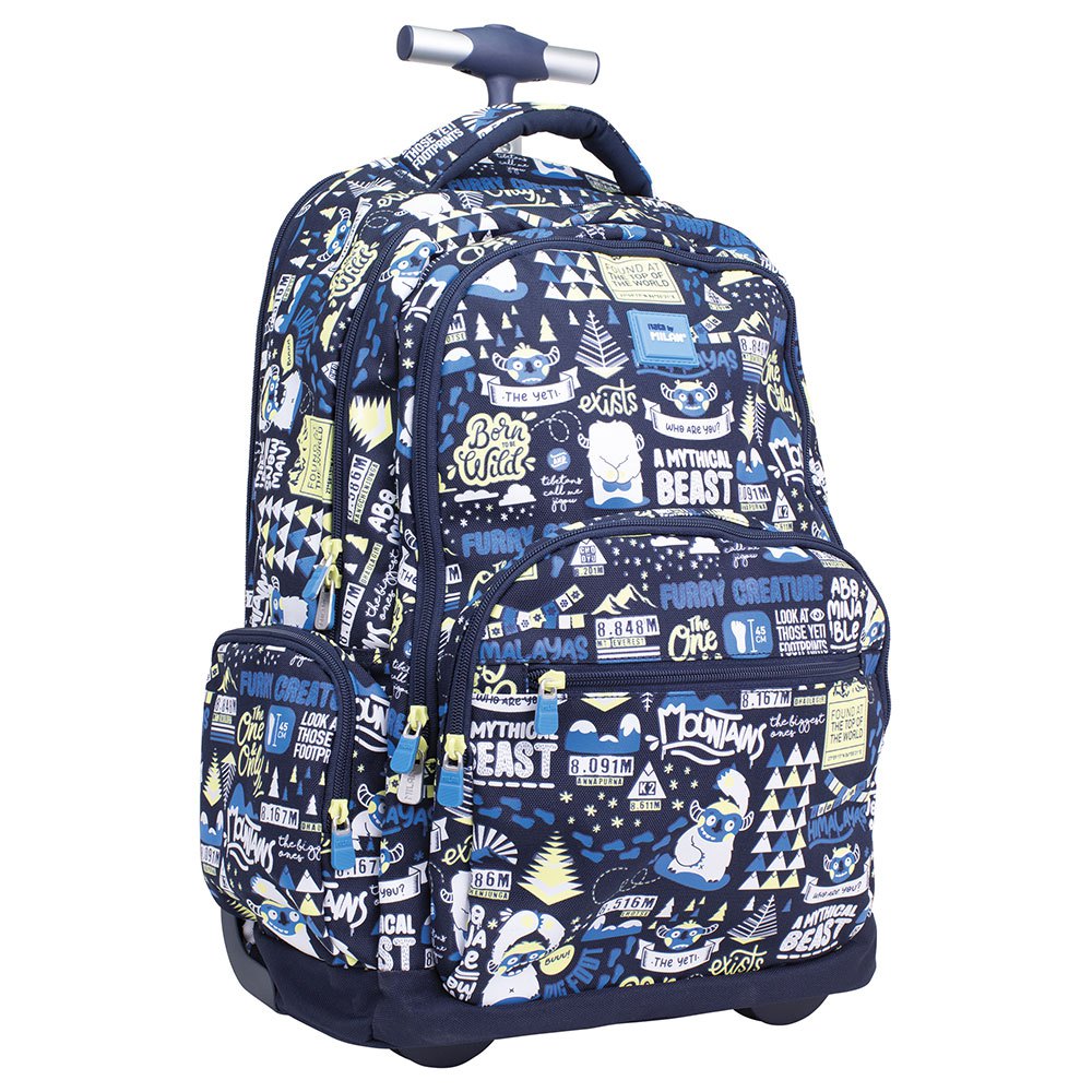 milan 6 zip wheeled backpack (25 l) the yeti 2 special series bleu