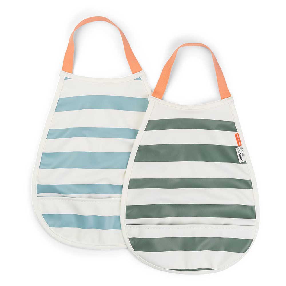 done by deer pull-over 2 pack striped bib multicolore