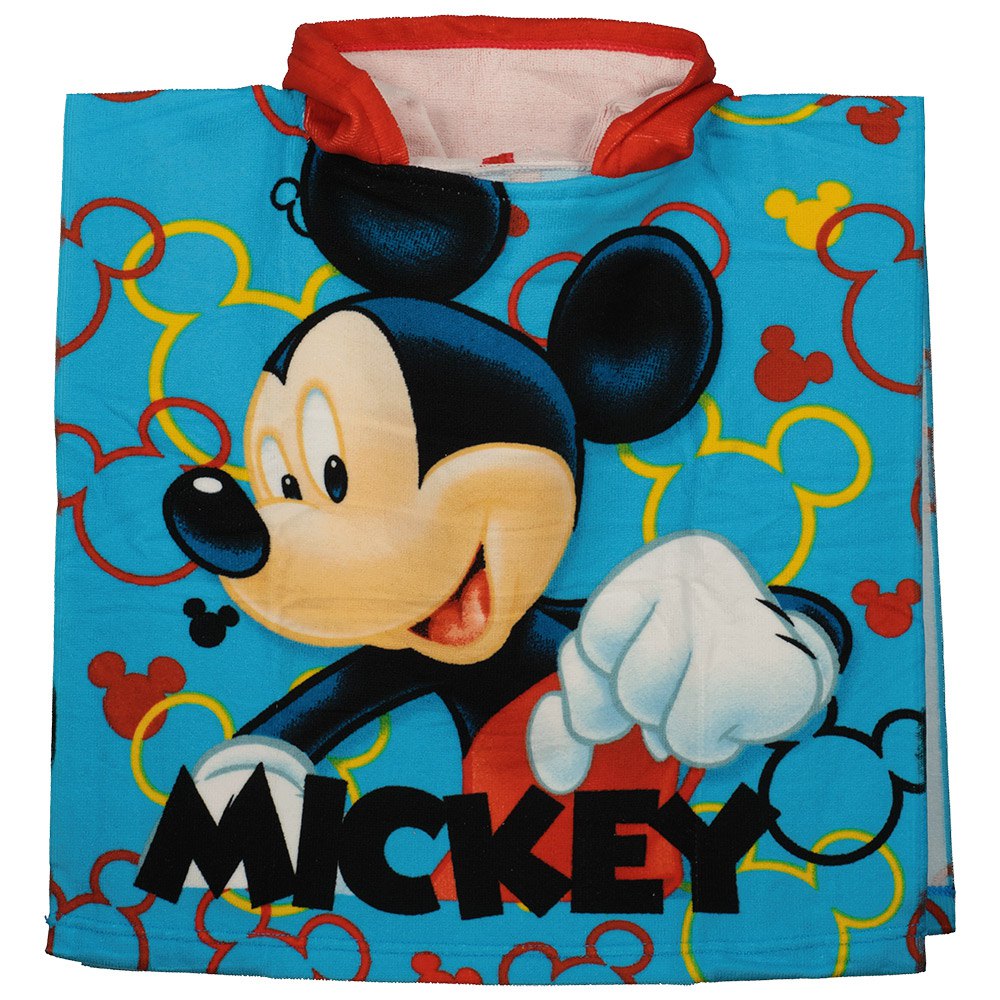 safta mickey mouse only one microfiber poncho multicolore