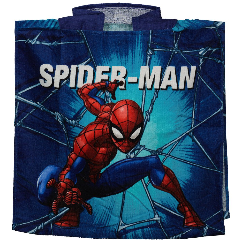 safta spider-man ´´her´´ cotton poncho bleu